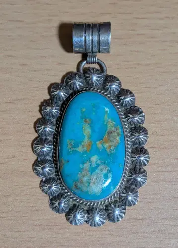 터콰이즈 실버 펜던트