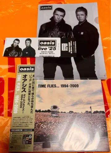 Oasis TIME FLIES - 메모리얼 티켓 & 클리어 파일