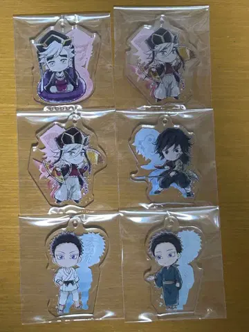 귀멸의 칼날 키링 묶음 판매 코하쿠, 토미오카 기유 등