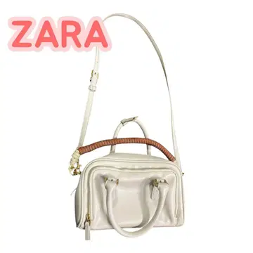 ZARA 숄더백 화이트/베이지