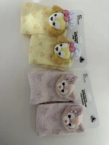 상하이 디즈니 한정판 리나벨 쿠키앤 봉제 인형 룸삭스 양말