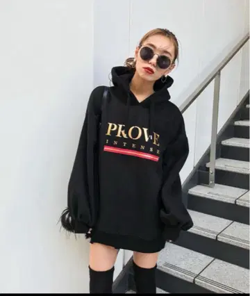 EMVYM 엠비 프로브 로고 후디 블랙