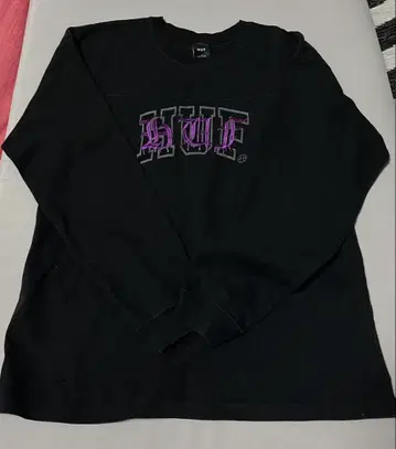 HUF 블랙 롱 슬리브 티셔츠