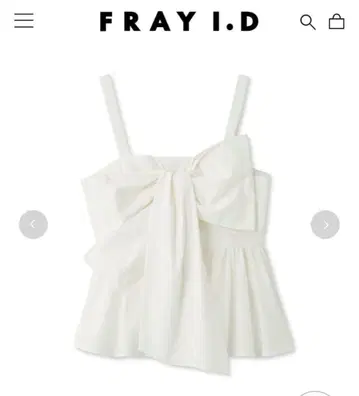 FRAY I.D 페플럼 리본 상의