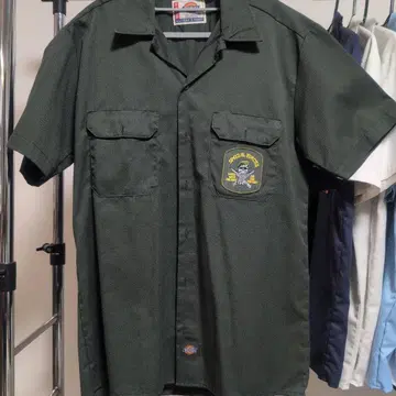 dickies 포켓 부착 워크 셔츠
