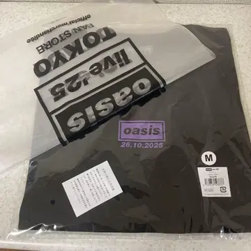 Oasis 회장 한정 1026 M 사이즈 T셔츠 오아시스 .