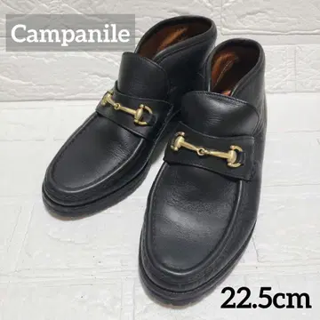 Campanile 로퍼 숏부츠 가죽 블랙 22.5cm