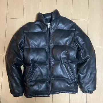 90's schott 가죽 다운 자켓 34 블랙 기무라 타쿠야