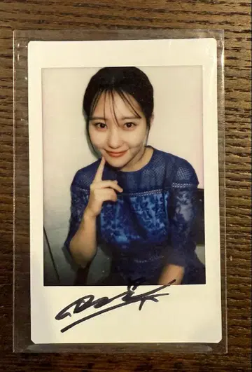 다나카 미쿠 친필 사인 폴라로이드