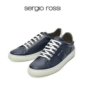 새상품 세르지오로시 sergio rossi 네이비 스니커즈 30cm