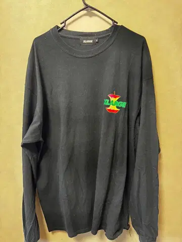 XLARGE 블랙 롱 슬리브 T셔츠 XL