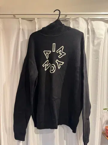 아이묭 굿즈 AIMYON AIM 터틀넥 스웨터 블랙