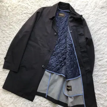 레어 LL 폴 스튜어트 스텐카라 코트 퀼팅 라이너 체크