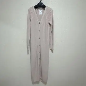 herlipto 롱 가디건 핑크 베이지