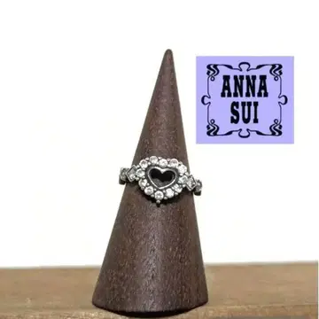 ANNA SUI 하트 반지 지르코니아 문스톤 13호