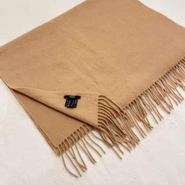 띠어리 캐시미어 100% 대형 스톨 머플러 카멜