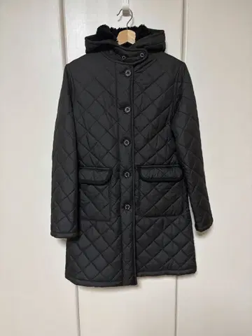 Mackintosh 퀼팅 코트 블랙 38 매킨토시