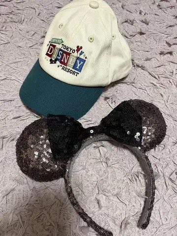 도쿄 디즈니 리조트 캡 머리띠 세트