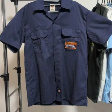 dickies 워크 셔츠 M 네이비