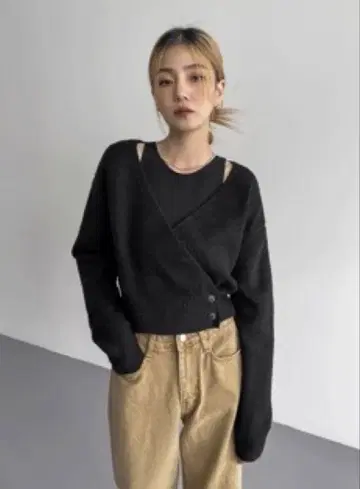 blackup 카슈쿨 스웨터 블랙