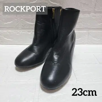 ROCKPORT 부티 숏부츠 사이드 지퍼 블랙 23cm