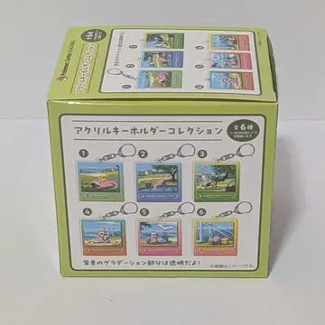 미사용 새상품 포켓몬 센터 카가와 아크릴 키링 6개 세트