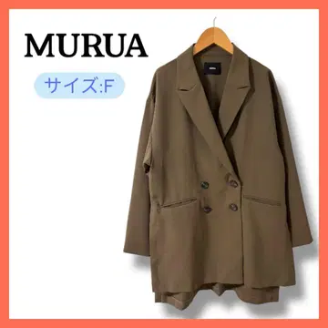 MURUA 브라운 테일러드 자켓 코트 오버 사이즈 F 가을/겨울