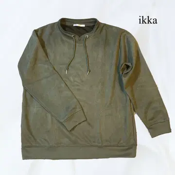 [ ikka ] 이카 남성용 스웨이드 트레이닝복 스핀들 후드티