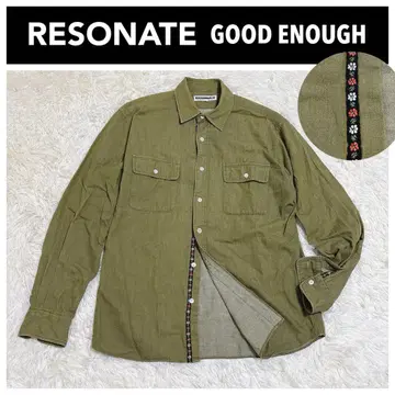 당시 물건 RESONATE 리조네이트 굿이너프 긴팔 셔츠 M 올리브