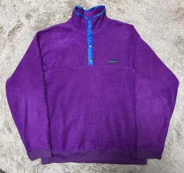 80s patagonia 스냅T 퍼플 파타고니아 XL 플리스