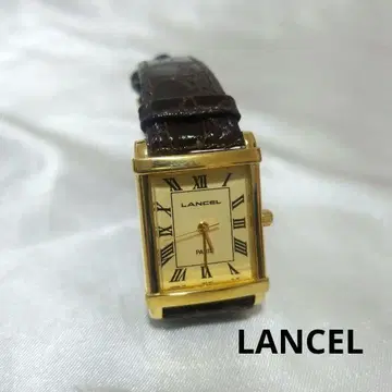 Lancel 골드 쿼츠 시계 배터리 없음