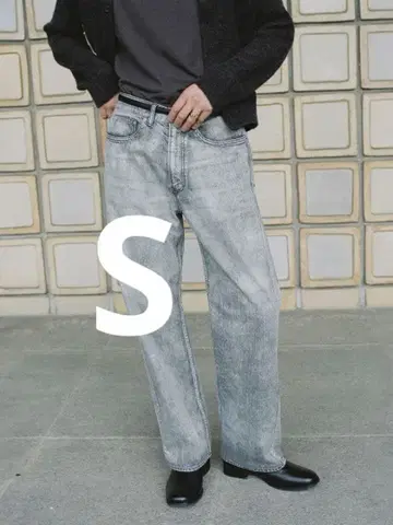 LIDNM FADED HERITAGE DENIM PANTS
