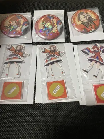 학마스 제일복권 하나미 유메 쿠라모토 치나 아크릴 스탠드 캔뱃지