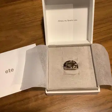 새상품 ete 에테 반지 로우 브라운