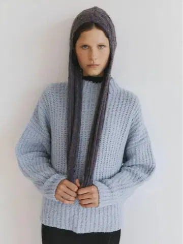 [ RUS ] Aki sweater Light Blue S 사이즈