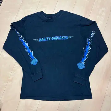 Harley-Davidson 롱 슬리브 T셔츠 네이비