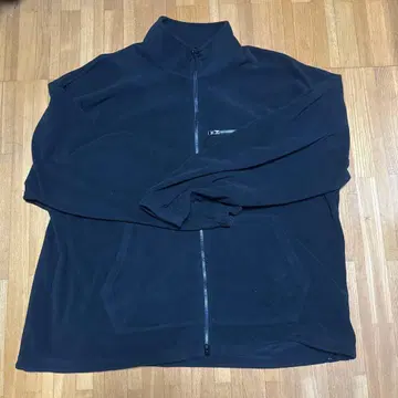 블랙 플리스 자켓 집업
