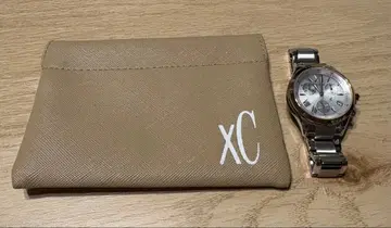 XC 실버 손목시계 케이스 포함