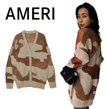 AMERI 카모플라쥬 패턴 가디건 F 사이즈