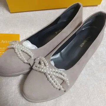 힐즈 애비뉴 Hills avenue 펄 리본 낮은 힐 23.5cm