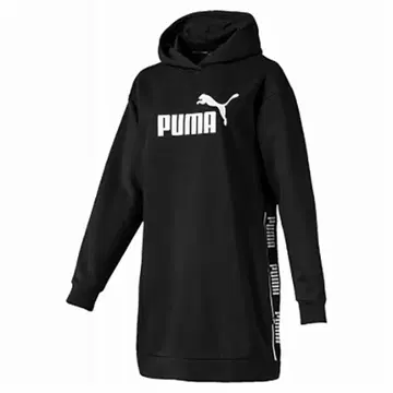 새상품급 푸마 PUMA 후드티 맨투맨 긴팔 로고 프린트 롱 기장