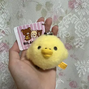리락쿠마 폭신폭신 펠트풍 마스코트 키체인 키이로이토리 2