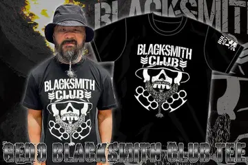 신일본 프로레슬링 게도 [BLACKSMITH] T셔츠 WAR DOGS