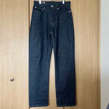 ZARA 스트레이트 핏 데님 팬츠 인디고 블루 EUR38