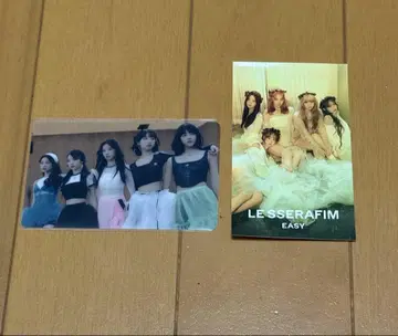 LE SSERAFIM UNFORGIVEN 클리어 카드 + EASY 스티커