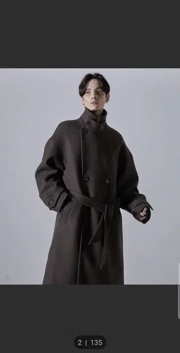 [ CLEL ] 다크 브라운 체스터 코트