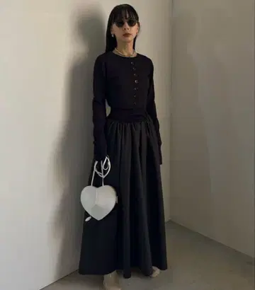 AMERI KNIT DOCKING VOLUME DRESS