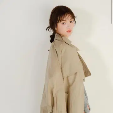 프론트 지퍼 트렌치코트 ( BEIGE ) PINUE 피누에