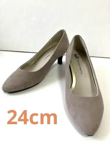 오리엔탈 트래픽 베이지 스틸레토 펌프스 38 24cm