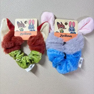 주토피아 스크런치 miniso 일본 미발매 닉&주디 2종 세트